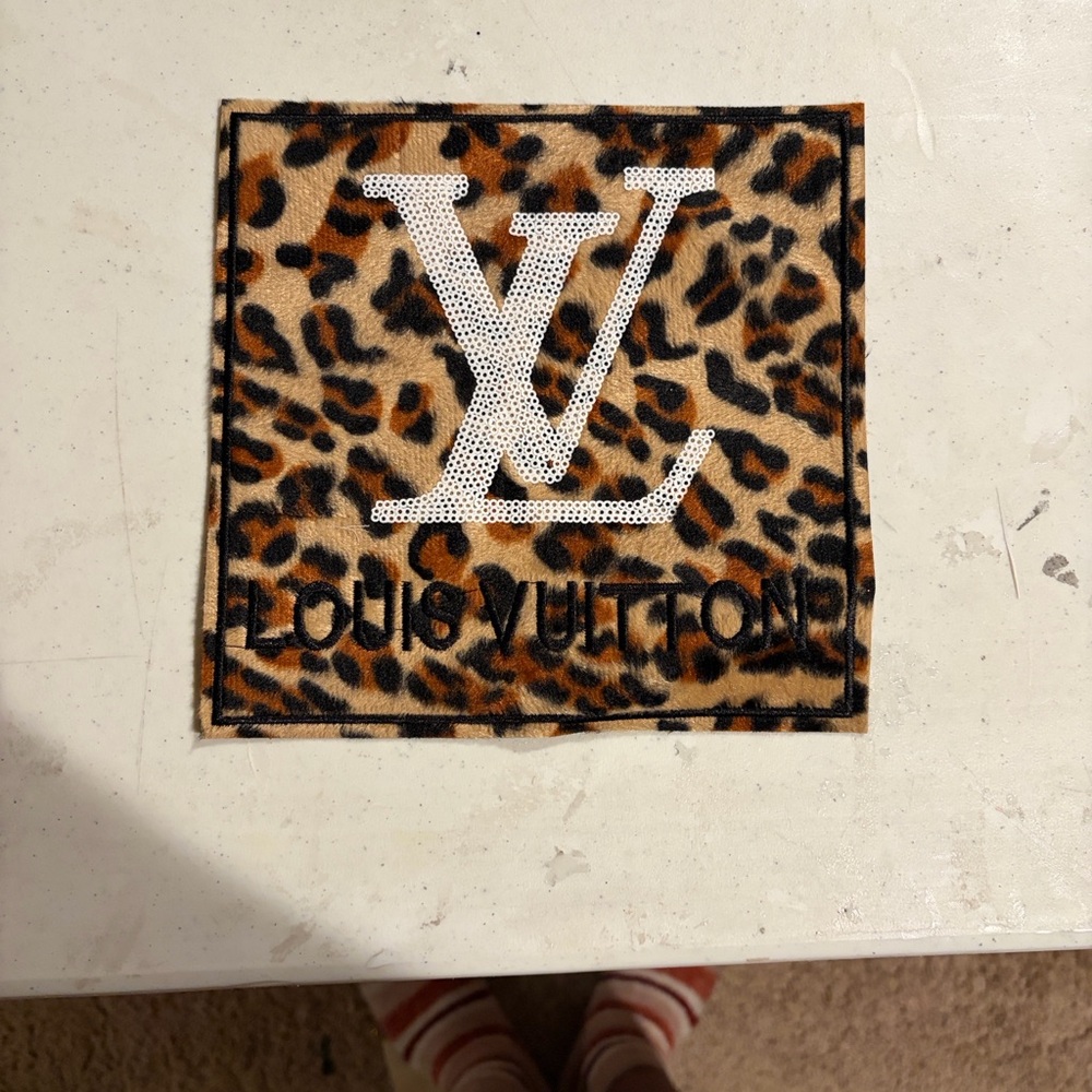 Louis Vuitton Leopard Print Patch - White, Brown & Black